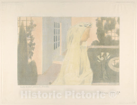 Art Print : Maurice Denis - La Vie devient précieuse, discrète, from The Album Amour : Vintage Wall Art