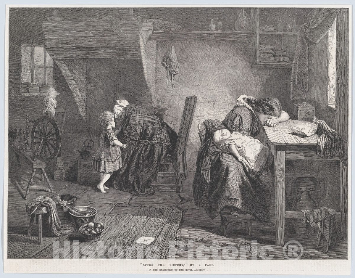 Art Print : Richard Principal Leitch - After The Victory, from Illustrated London News : Vintage Wall Art