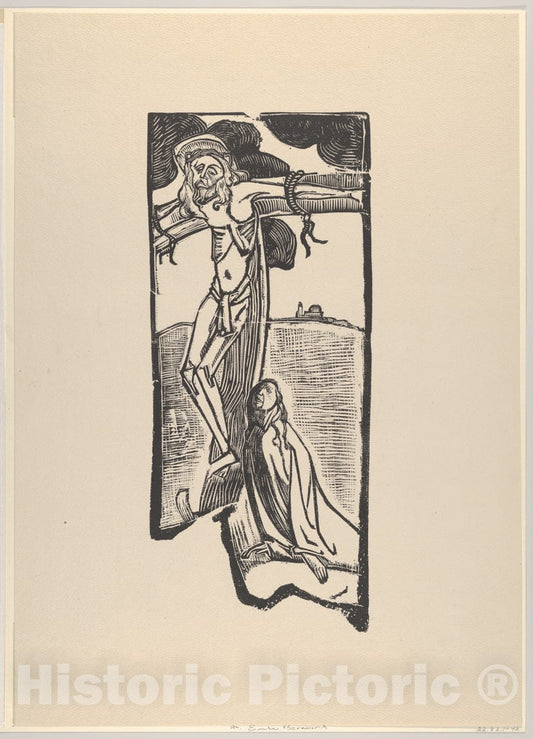 Art Print : Émile Bernard - Crucifixion, Also Called Christ : Vintage Wall Art