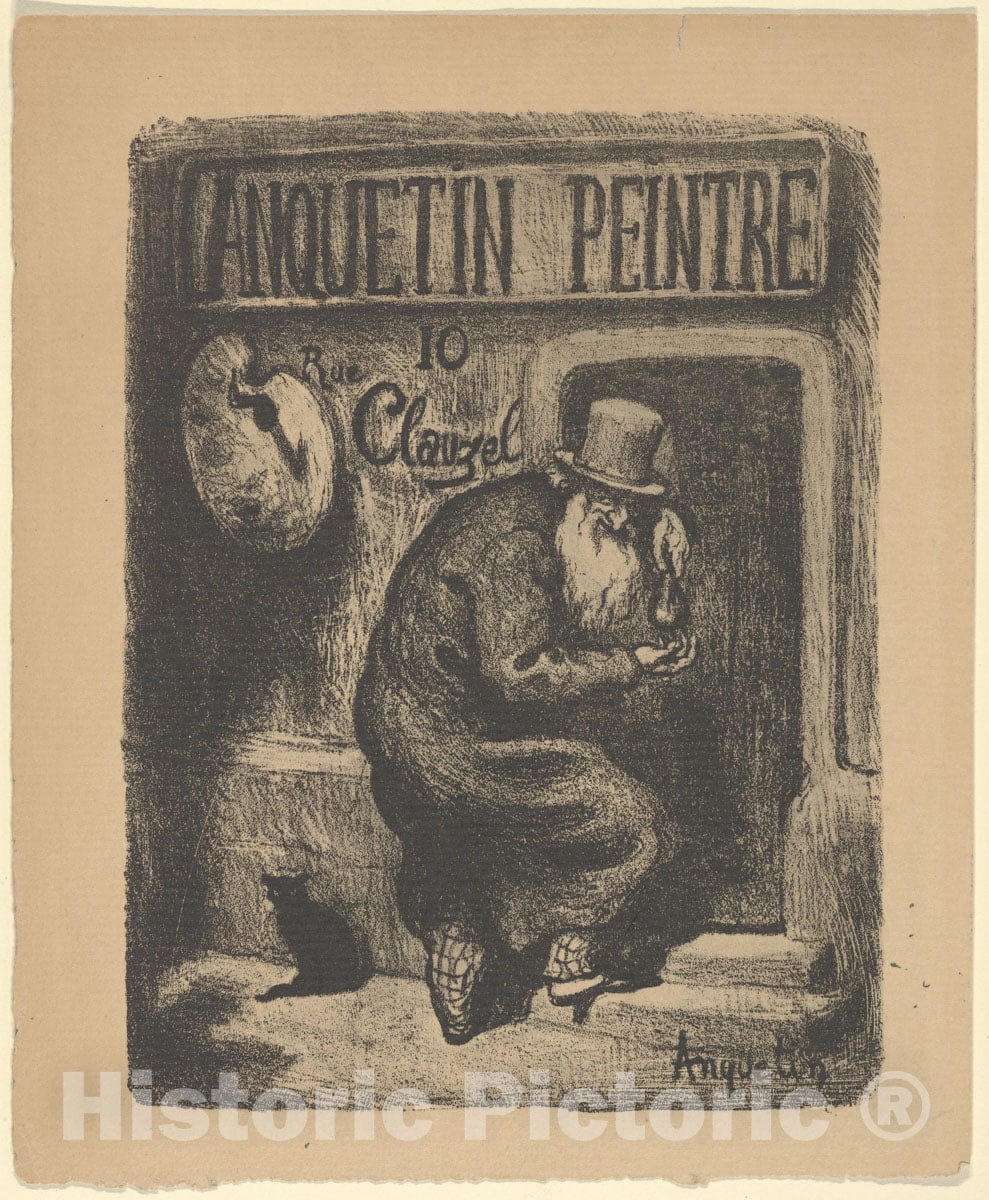 Art Print : Louis Anquetin - Anquetin Trade Card : Vintage Wall Art