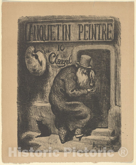 Art Print : Louis Anquetin - Anquetin Trade Card : Vintage Wall Art