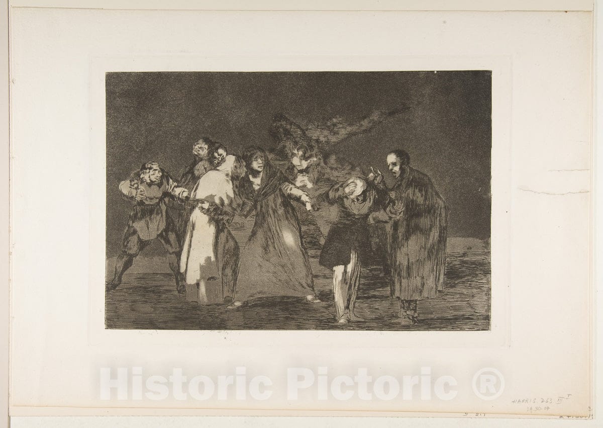 Art Print : Goya - Plate 16 from The 'Disparates': Wounds heal Quicker Than Hasty Words : Vintage Wall Art