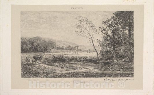 Art Print : Charles-François Daubigny - Autumn 1 : Vintage Wall Art
