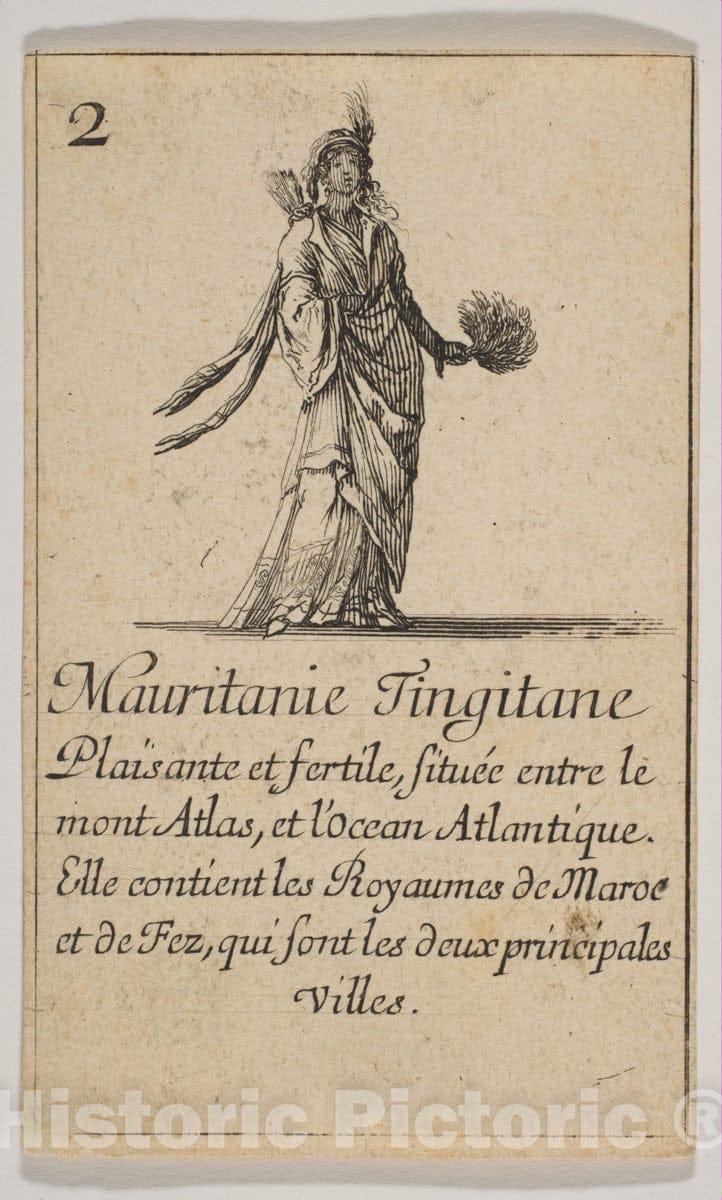 Art Print : Etched by Stefano Della Bella - Mauritanie : Vintage Wall Art