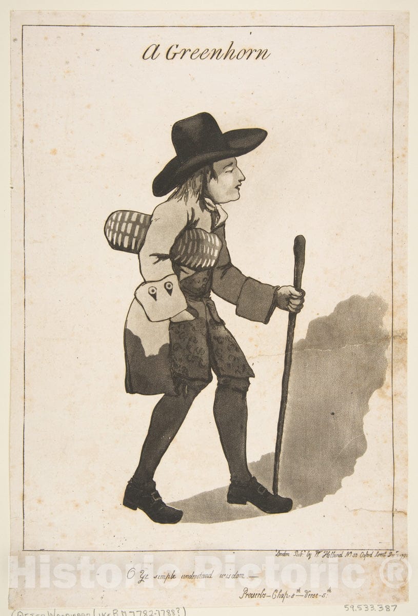 Art Print : George Moutard Woodward - A Greenhorn : Vintage Wall Art