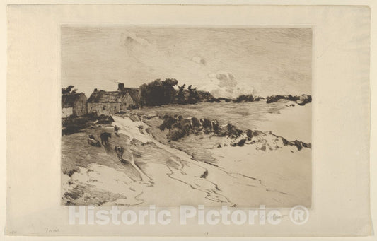 Art Print : Charles Adams Platt - A Brittany Landscape 2 : Vintage Wall Art