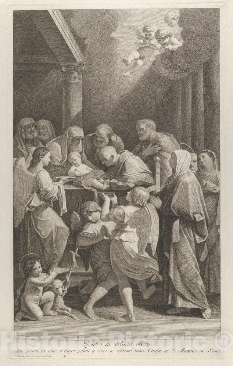 Art Print : The Circumcision of Christ - Artist: Guido Reni - Created: c1760 : Vintage Wall Art