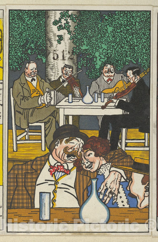 Art Print : Moriz Jung - at The Heuriger (Beim Heurigen) : Vintage Wall Art