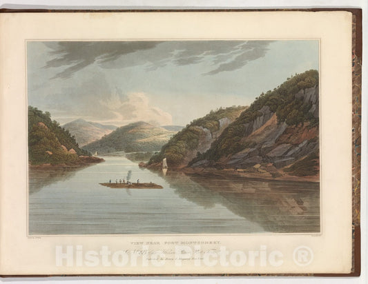 Art Print : John Hill - View Near Fort Montgomery (No. 22 (Later Changed to No. 18) of The Hudson River Portfolio) : Vintage Wall Art
