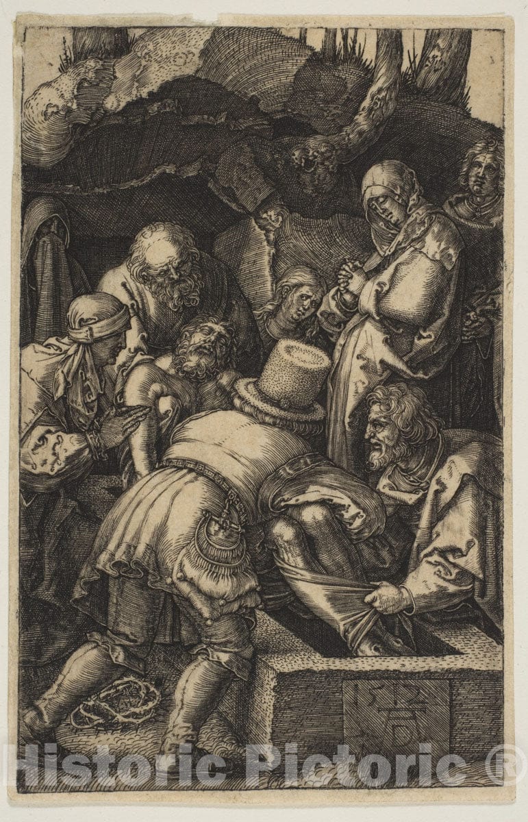 Art Print : Albrecht Dürer - The Entombment, from The Passion : Vintage Wall Art