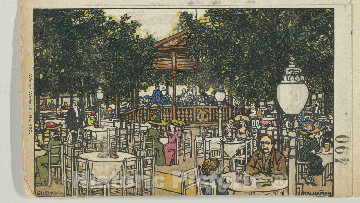 Art Print : Gustav Kalhammer - Hüttledorf Brewery, A. Brusatti : Vintage Wall Art