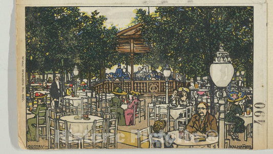 Art Print : Gustav Kalhammer - Hüttledorf Brewery, A. Brusatti : Vintage Wall Art
