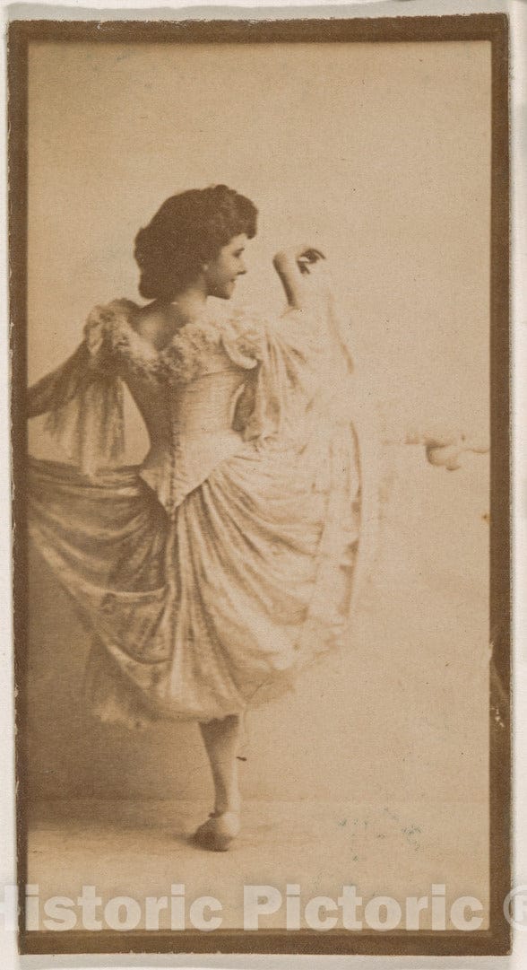 Photo Print : Dancer, from The Actresses Series (N664) Promoting Old Fashion Fine Cut Tobacco - 438820 : Vintage Wall Art