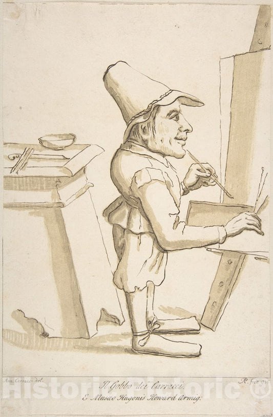 Art Print : Arthur Pond - Il Gobbo dei Carracci : Vintage Wall Art