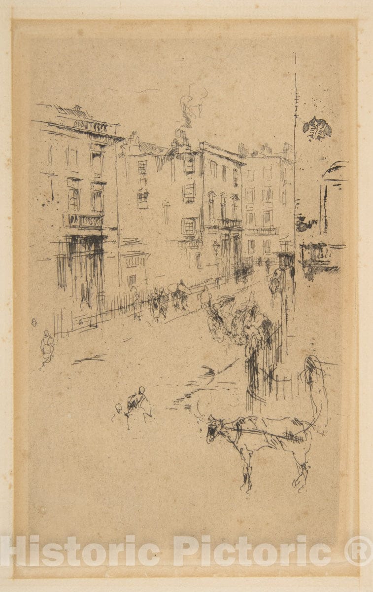 Art Print : James McNeill Whistler - Alderney Street 2 : Vintage Wall Art