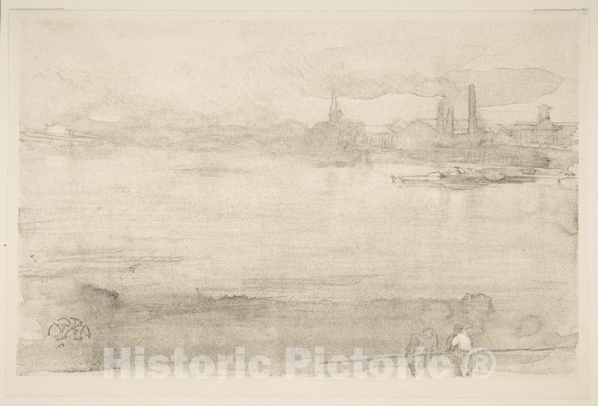 Art Print : James McNeill Whistler - Early Morning : Vintage Wall Art