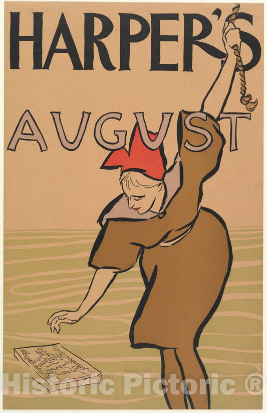 Art Print : Edward Penfield - Harper's, August 1 : Vintage Wall Art