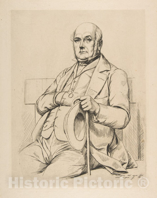 Art Print : Charles Meryon - Casimir le Conte, After Boulanger : Vintage Wall Art