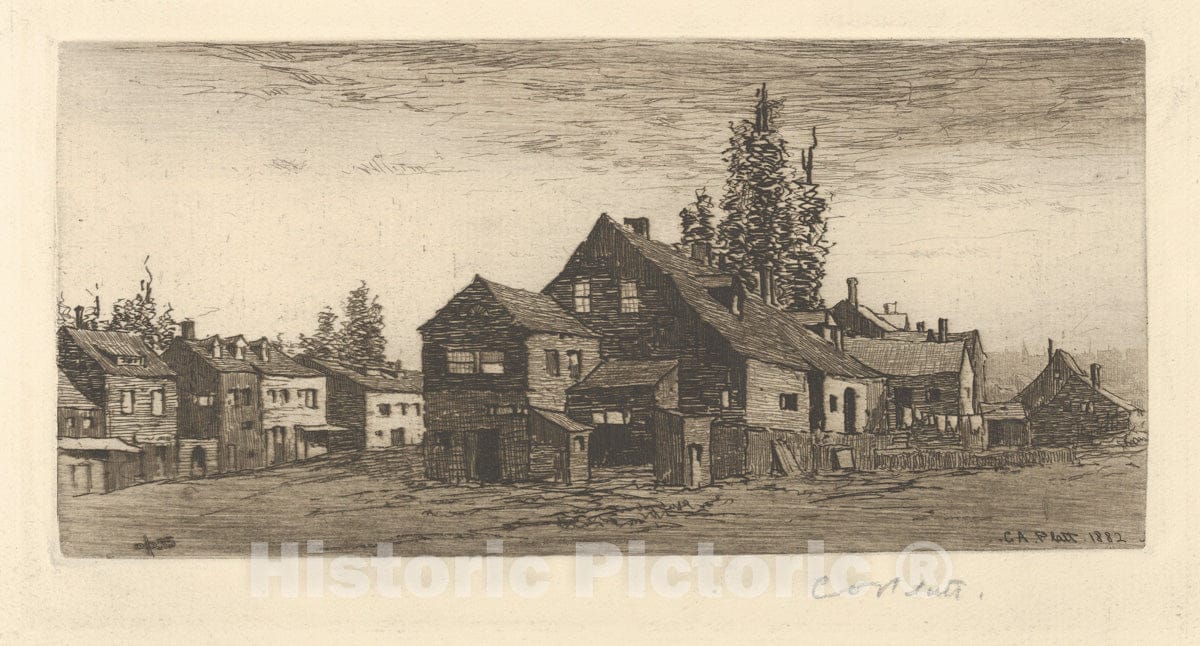 Art Print : Charles Adams Platt - Windsor : Vintage Wall Art