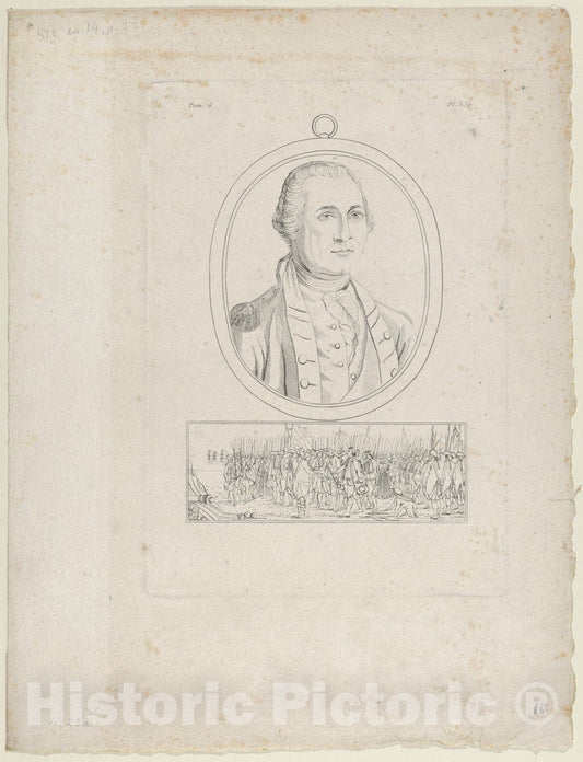 Art Print : Charles Willson Peale - General Washington 1 : Vintage Wall Art