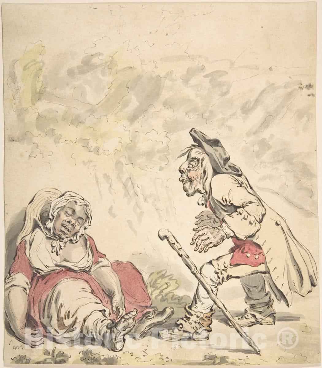 Art Print : James Gillray - Cymon and Iphigenia : Vintage Wall Art