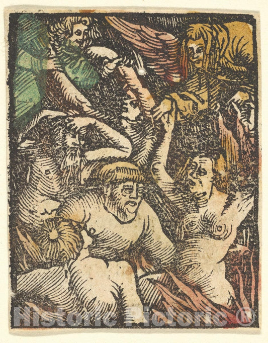 Art Print : Hans Baldung (Called Hans Baldung Grien) - Hell (Copy) : Vintage Wall Art