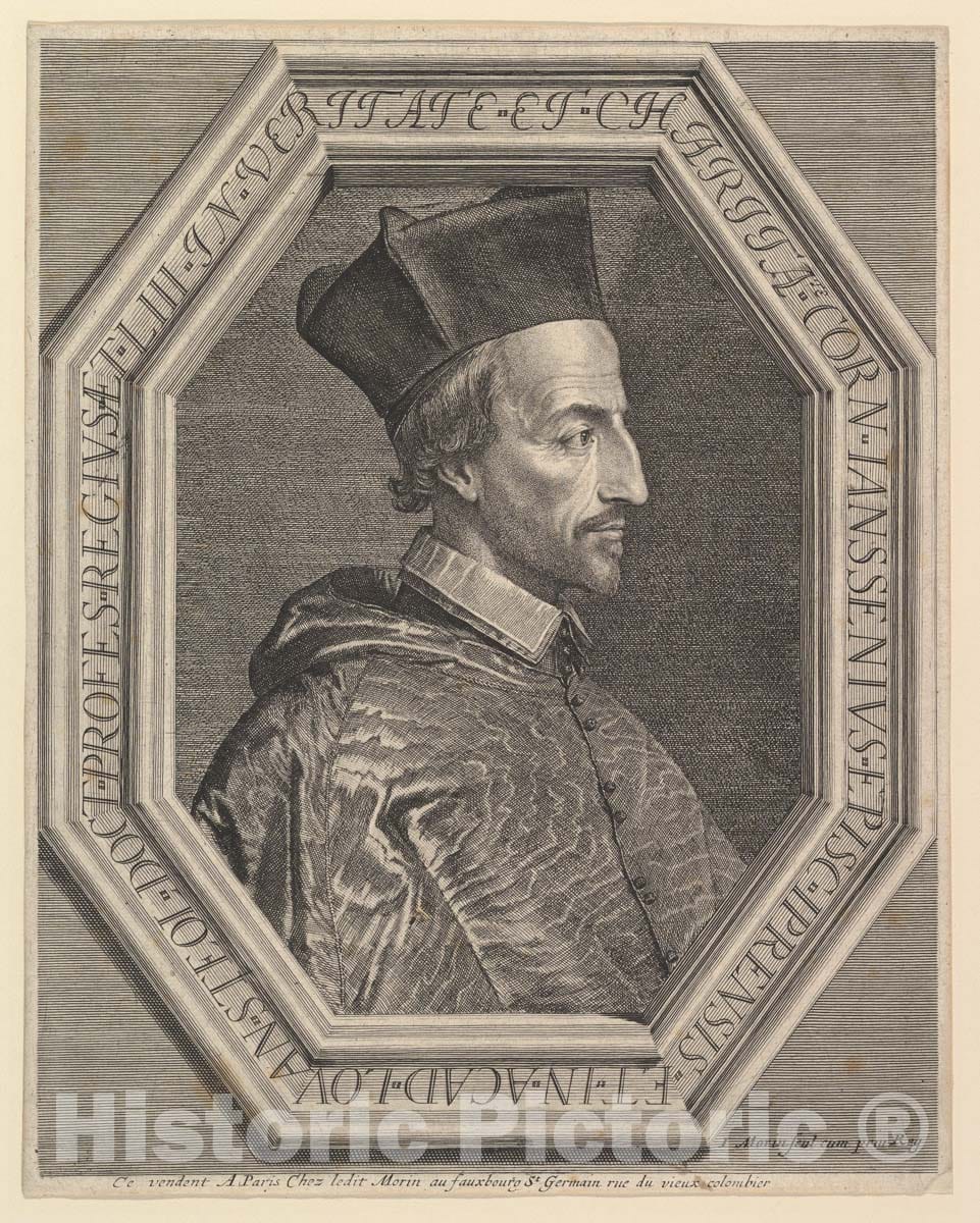 Art Print : Jean Morin - Jansenius, eveque d'Ypres : Vintage Wall Art