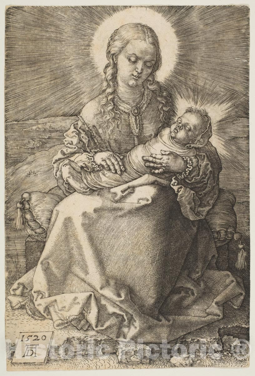 Art Print : Albrecht Dürer - The Virgin with The Swaddled Child : Vintage Wall Art