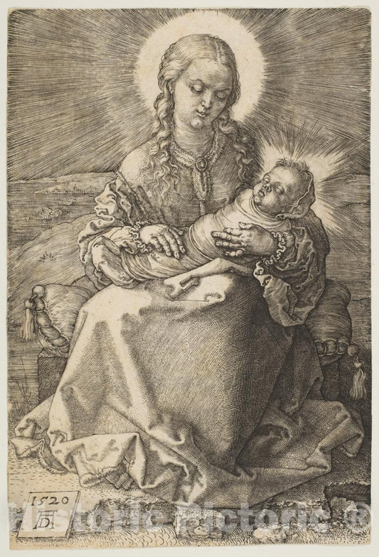 Art Print : Albrecht Dürer - The Virgin with The Swaddled Child : Vintage Wall Art