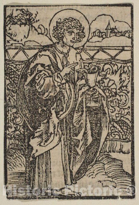 Art Print : Albrecht Dürer - Saint John : Vintage Wall Art