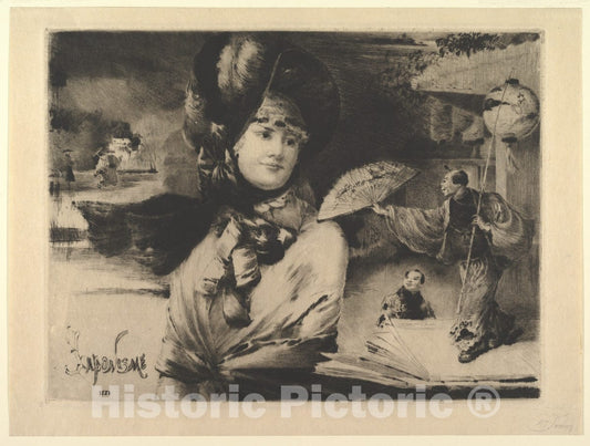 Art Print : Henri Somm - Japonisme : Vintage Wall Art