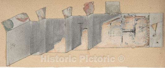 Art Print : Eugène Cicéri - Design for a Stage Set at The Opéra, Paris - 439228 : Vintage Wall Art