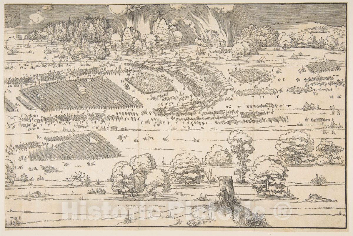 Art Print : Albrecht Dürer - The Siege of a Fortress 2 : Vintage Wall Art