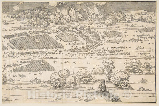 Art Print : Albrecht Dürer - The Siege of a Fortress 2 : Vintage Wall Art