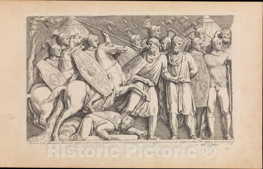 Art Print : Icones et segmenta illvstriuvm e marmore tabvlarvm qvae Romae adhvc extant a Francisco Perrier - Artist: Francois Perrier - Created: 1645 : Vintage Wall Art