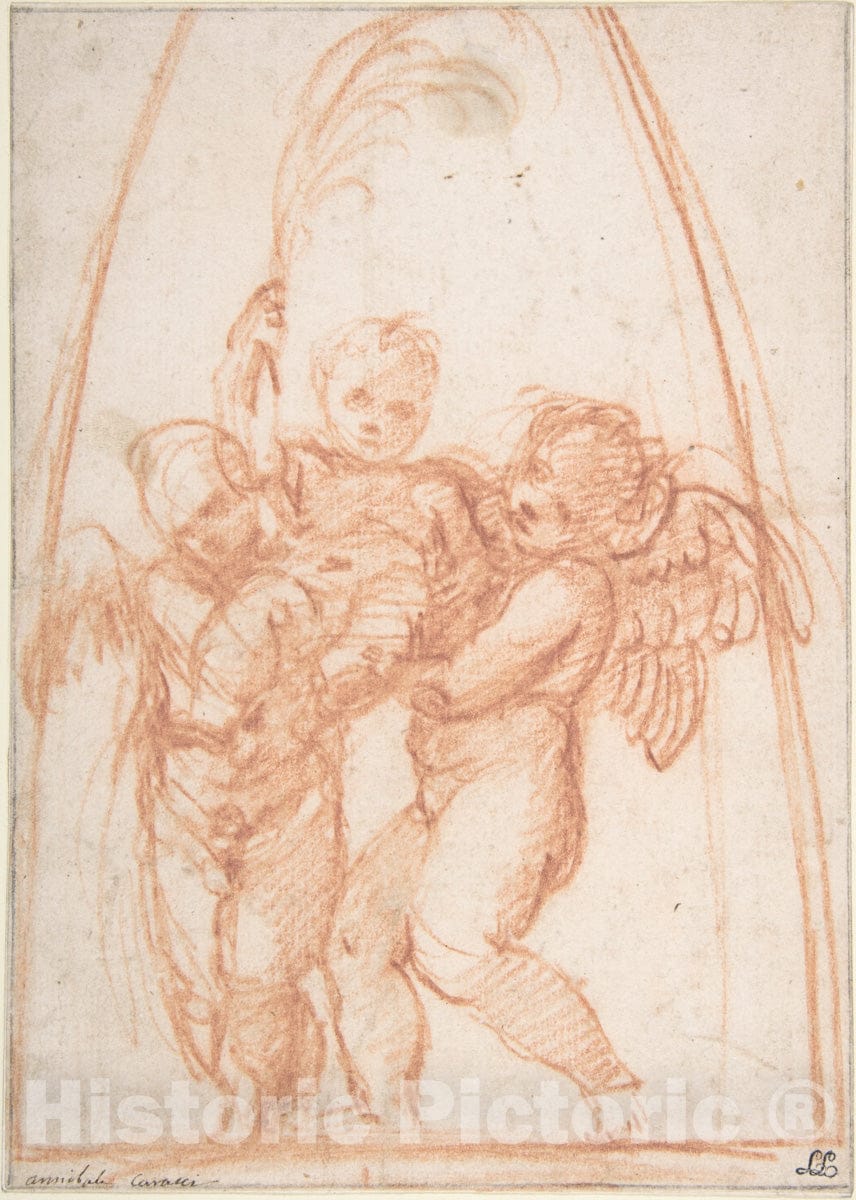 Art Print : Annibale Carracci - Anteros Victorious : Vintage Wall Art