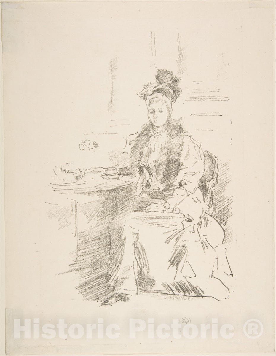 Art Print : James McNeill Whistler - La Jolie New Yorkaise : Vintage Wall Art