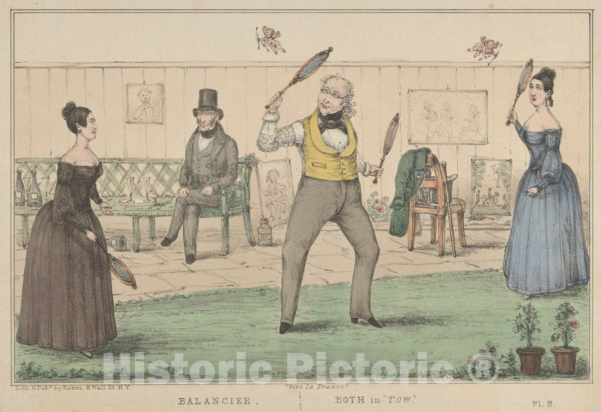 Art Print : Alfred E. Baker - Vive la France, Balancier, Both in Tow 1 : Vintage Wall Art