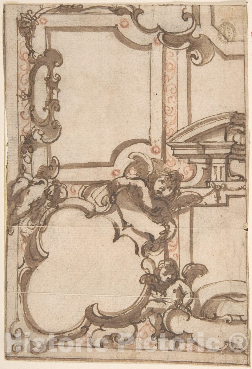 Art Print : Spanish, 17th Century - Decorative Design 2 : Vintage Wall Art