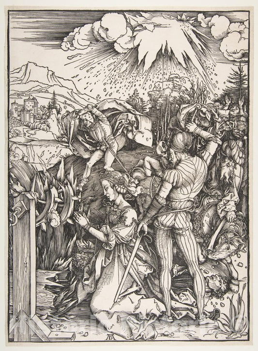 Art Print : Albrecht Dürer - The Martyrdom of Saint Catherine of Alexandria : Vintage Wall Art