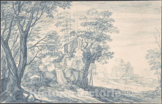 Art Print : Isaak Major - Landscape : Vintage Wall Art