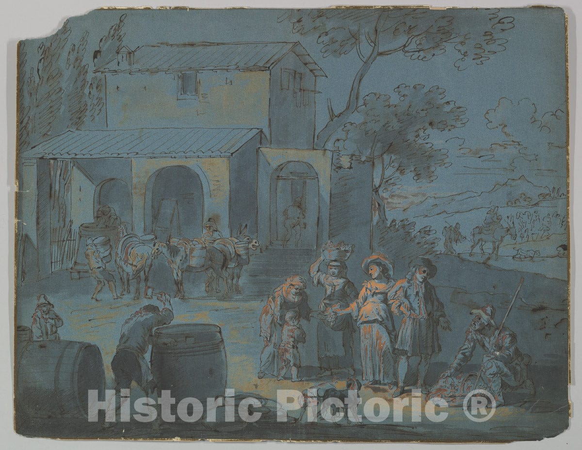 Art Print : German, 18th Century - Autumn : Vintage Wall Art