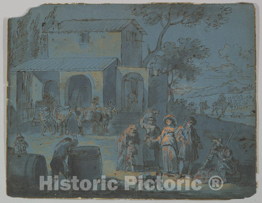 Art Print : German, 18th Century - Autumn : Vintage Wall Art