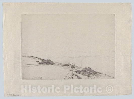 Art Print : Ernest Haskell - Hill Ranch : Vintage Wall Art