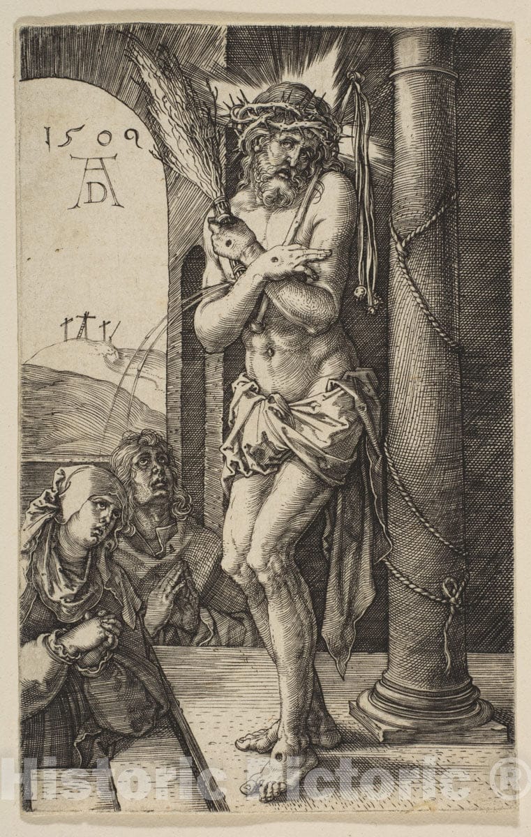 Art Print : Albrecht Dürer - The Man of Sorrows, from The Passion : Vintage Wall Art