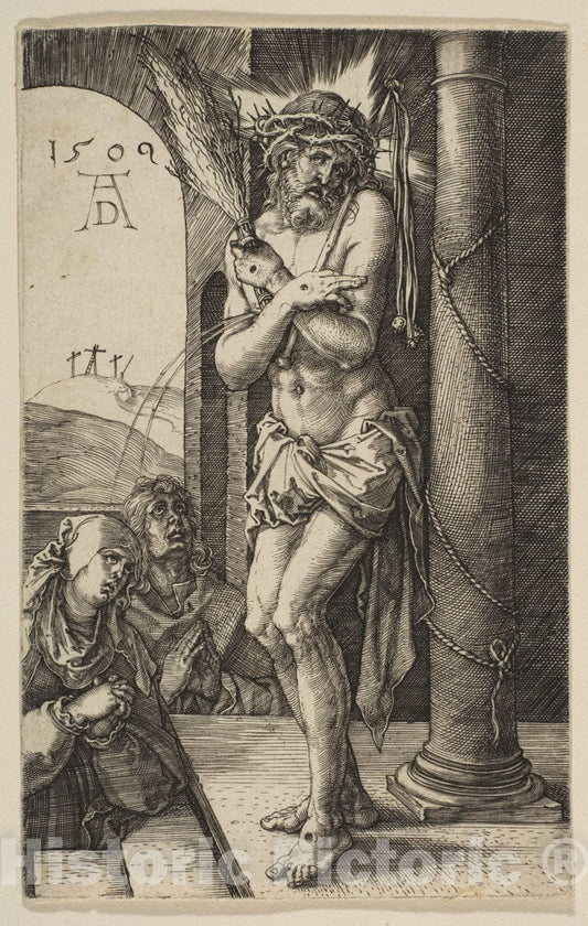 Art Print : Albrecht Dürer - The Man of Sorrows, from The Passion : Vintage Wall Art