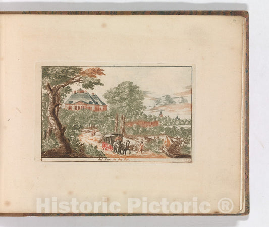 Art Print : Carel Allard - 'Het Huys in het Bos', in: Tooneel Der Voornaamste Nederlands Huizen, En Lust Hoven, Naar T Leven Afgebeeld : Vintage Wall Art