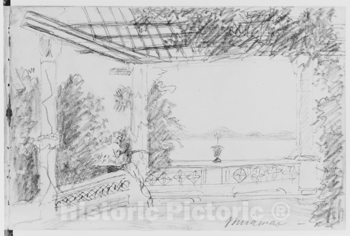 Art Print : Mary Newbold Sargent - Sketchbook of Greek, Italian Islands, and Near East Subjects : Vintage Wall Art