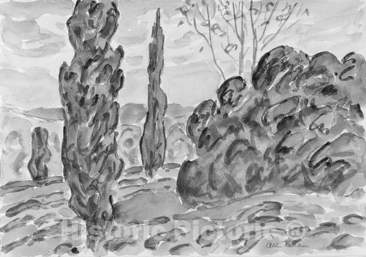 Art Print : Allen Tucker - Landscape : Vintage Wall Art