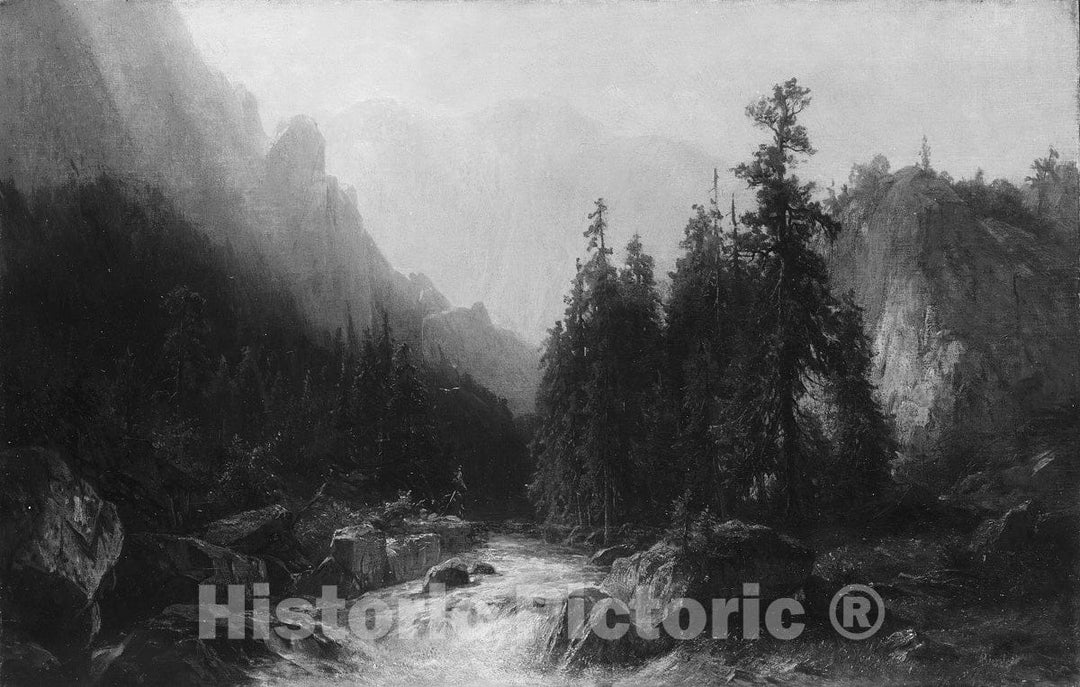 Art Print : Formerly Albert Bierstadt - After The Storm : Vintage Wall Art